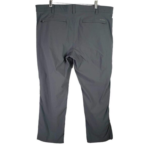 Eddie Bauer Travex Pants Men's 40x30 Gray Straight Leg Nylon Hiking - Picture 3 of 9